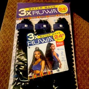 24” 3 bundles water wave 1B